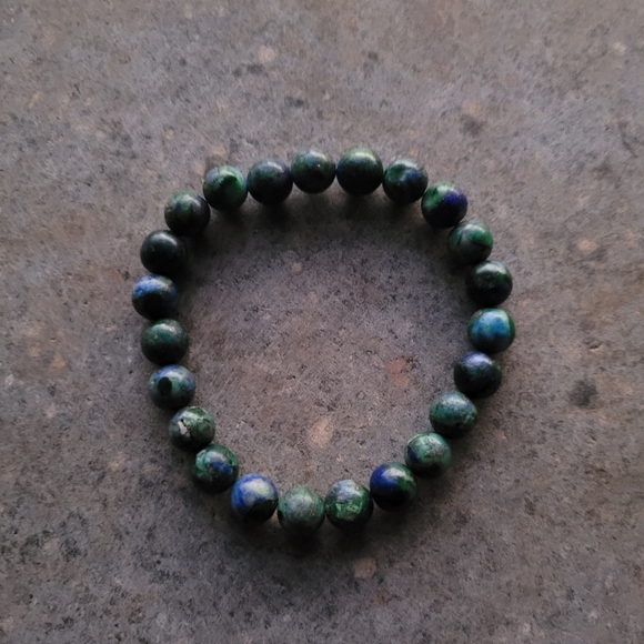 Chrysocolla Stone Handmade Bracelet Set of 4 - Picture 6 of 6